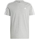 Koszulka męska adidas Essentials Single Jersey 3-Stripes szara IC9337 S Adidas