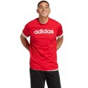 Koszulka męska adidas Essentials Single Jersey Linear Embroidered Logo czerwona IC9278 L Adidas