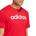 Koszulka męska adidas Essentials Single Jersey Linear Embroidered Logo czerwona IC9278 L Adidas