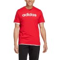 Koszulka męska adidas Essentials Single Jersey Linear Embroidered Logo czerwona IC9278 L Adidas