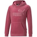 Bluza dla dzieci Puma ESS + Velour Hoodie G różowa 671040 45 152cm Puma