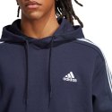 Bluza męska adidas Essentials French Terry 3-Stripes Hoodie granatowa IC0436 2XL Adidas