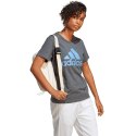 Koszulka damska adidas Loungewear Essentials Logo Tee szara IC0634 L Adidas