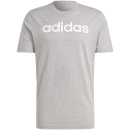 Koszulka męska adidas Essentials Single Jersey Linear Embroidered Logo Tee szara IC9277 XL Adidas