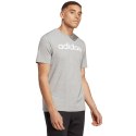 Koszulka męska adidas Essentials Single Jersey Linear Embroidered Logo Tee szara IC9277 L Adidas