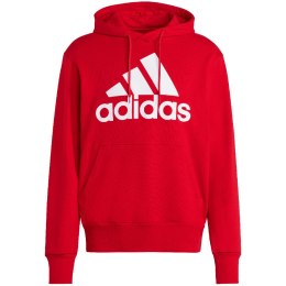 Bluza męska adidas Essentials French Terry Big Logo Hoodie czerwona IC9365 2XL Adidas