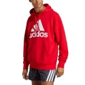 Bluza męska adidas Essentials French Terry Big Logo Hoodie czerwona IC9365 L Adidas