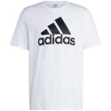 Koszulka męska adidas Essentials Single Jersey Big Logo Tee biała IC9349 M Adidas