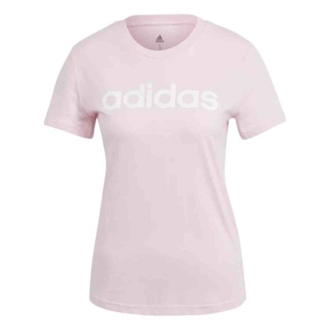 Koszulka damska adidas Loungwear Essentials Slim Logo Tee różowa GL0771 M Adidas