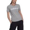 Koszulka damska adidas Loungwear Essentials Slim Logo szara HL2053 L Adidas