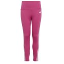 Legginsy dla dzieci adidas Essentials Aerorady 3-Stripes High-Waisted Tights różowe HR5790 116cm Adidas