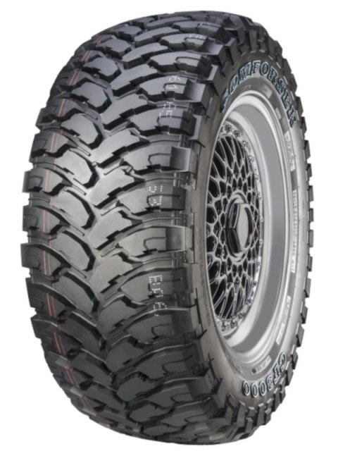 Komplet 4 szt. (2 szt. lewe i 2 szt. prawe) COMFORSER 235/75R15LT CF3000 MT 104/101Q 6PR TL OWL POR ROADCRUZA/COMFORSER opony 4x4 AT