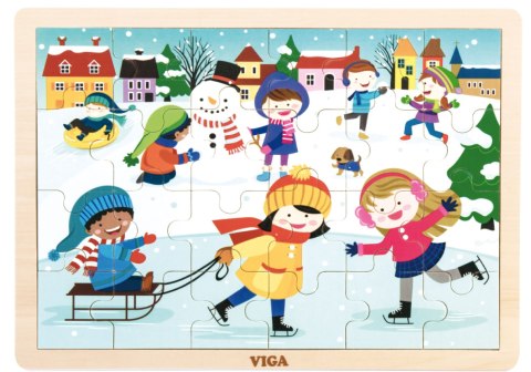 Viga 51272 Puzzle cztery pory roku - zima Viga