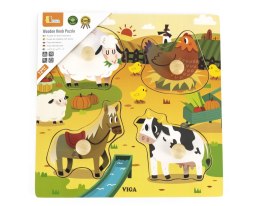 Viga 44592 Puzzle z uchwytami - farma Viga