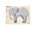 Viga 44601 Puzzle na podkładce z uchwytami - Słoń Viga