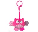 Zawieszka pluszowa Sówka - Cutie owl - 2881 PINK Milly Mally