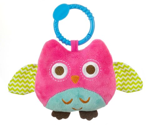 Zawieszka pluszowa Sówka - Happy owl - 2552 PINK Milly Mally