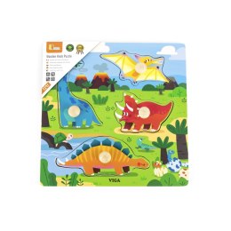 Viga 44596 Puzzle z uchwytami - Dinozaury Viga