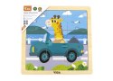 Viga 44629 Puzzle na podkładce 9 elementów - auto Viga