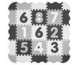 Milly Mally Mata piankowa puzzle Jolly 3x3 Digits - Grey Milly Mally