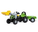 Rolly Toys 023196 Traktor Rolly Kid Deutz Fahir 5115G TB z łyżka i przyczepą Rolly Toys