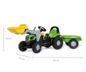 Rolly Toys 023196 Traktor Rolly Kid Deutz Fahir 5115G TB z łyżka i przyczepą Rolly Toys