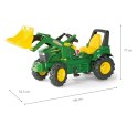 Rolly Toys 710126 Traktor Rolly Farmtrac John Deere z łyżką i pompowanymi kołami Rolly Toys