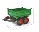 Rolly Toys 122202 Przyczepa Rolly - Mega Trailer Ciemno Zielona Koła 2-osie Rolly Toys