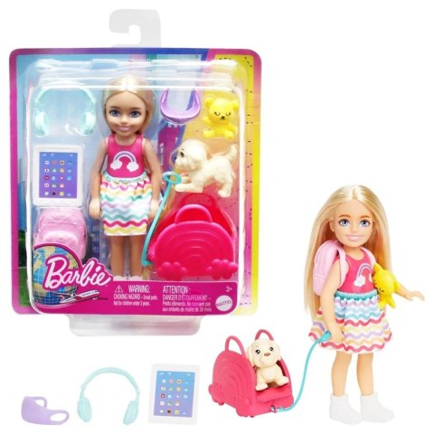 Barbie Chelsea w podróży Lalka HJY17 Mattel