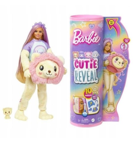 Barbie Cutie Reveal lalka Lew HKR06 Mattel