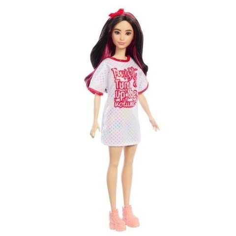 Barbie Fashionistas. Lalka Sukienka kropki HRH12 Mattel