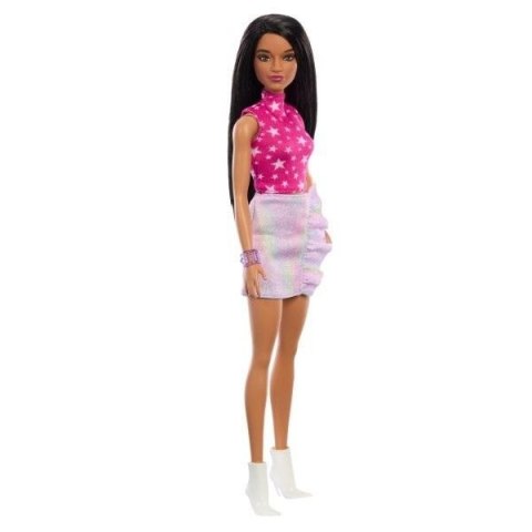 Barbie Fashionistas. Lalka różowa koszulka HRH13 Mattel