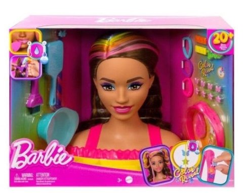 Barbie. Głowa do stylizacji Brązowe włosy HMD80 Mattel