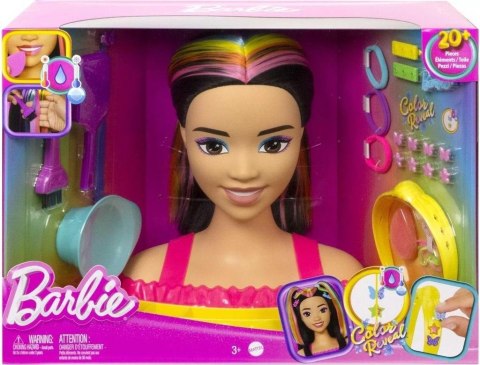 Barbie. Głowa do stylizacji Czarne włosy HMD81 Mattel