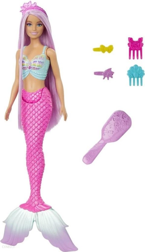 Barbie Syrenka Lalka Długie włosy HRR00 Mattel