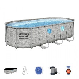 Basen stelażowy Power Steel Swim Vista z oknem 549x274x122 18x9FT BESTWAY 7w1 Bestway