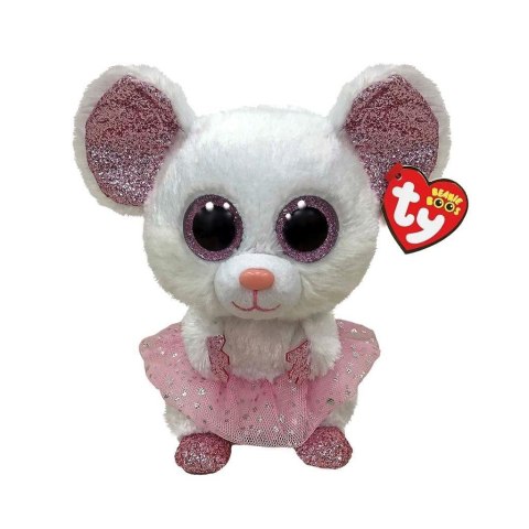 Beanie Boos Nina - Biała ballerina mysz 24cm TY