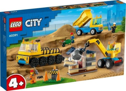 LEGO(R) CITY 60391 Ciężarówki i dźwig z kulą LEGO(R)