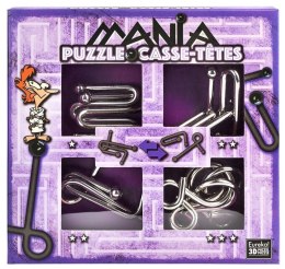 Łamigłówki metalowe 4 szt Puzzle mania fiolet G3 G3