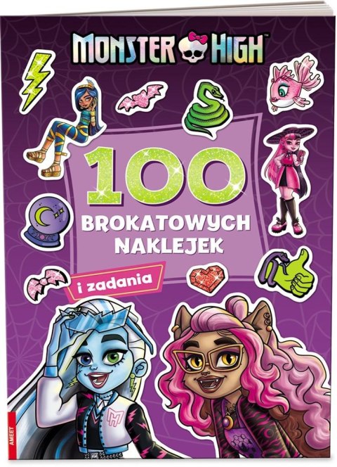 Monster High. 100 brokatowych naklejek Ameet