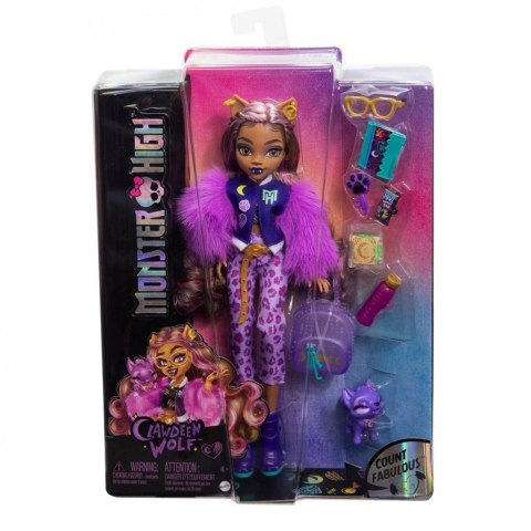 Monster High Clawdeen Lalka podstawowa HRP65 Mattel