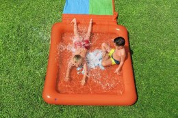 Podwójny Ślizg wodny Super Splash dla dzieci 3+ BESTWAY Tor 531cm + Brodzik 129 l + Natrysk Bestway