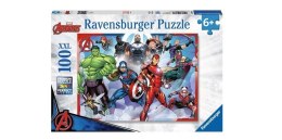 Puzzle 100 Avengers - Zgromadzenie rysunkowe xxl Ravensburger