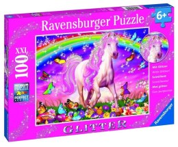 Puzzle 100 Jednorożec XXL brokat Ravensburger