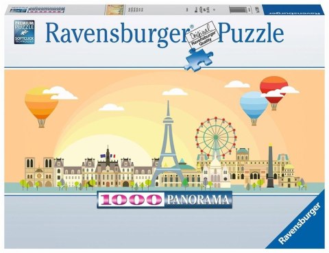 Puzzle 1000 Panoramiczne Paryż Ravensburger