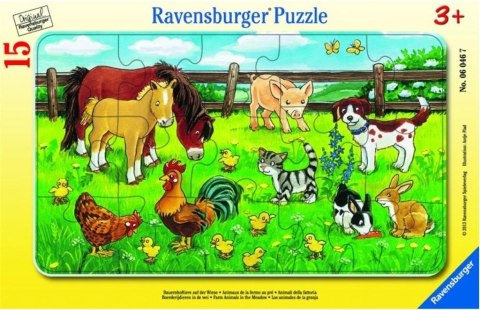 Puzzle 15 Zwierzęta domowe Ravensburger