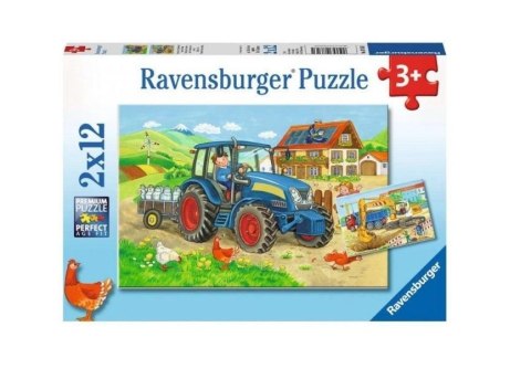 Puzzle 2x12 Ciężka praca Ravensburger