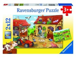 Puzzle 2x12 Życie na wsi Ravensburger