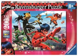 Puzzle 200 Miraculum. Biedronka i Czarny Kot XXL Ravensburger