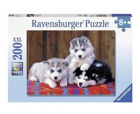 Puzzle 200 Szczenięta husky XXL Ravensburger